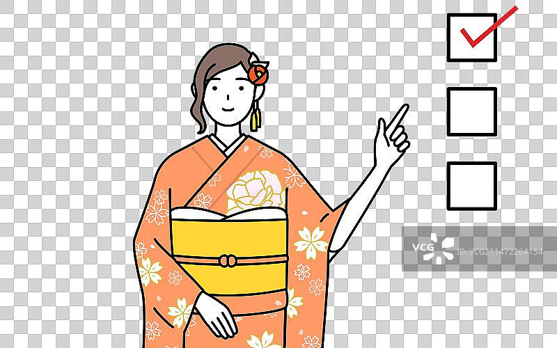 新年和成人节的初诣图片素材