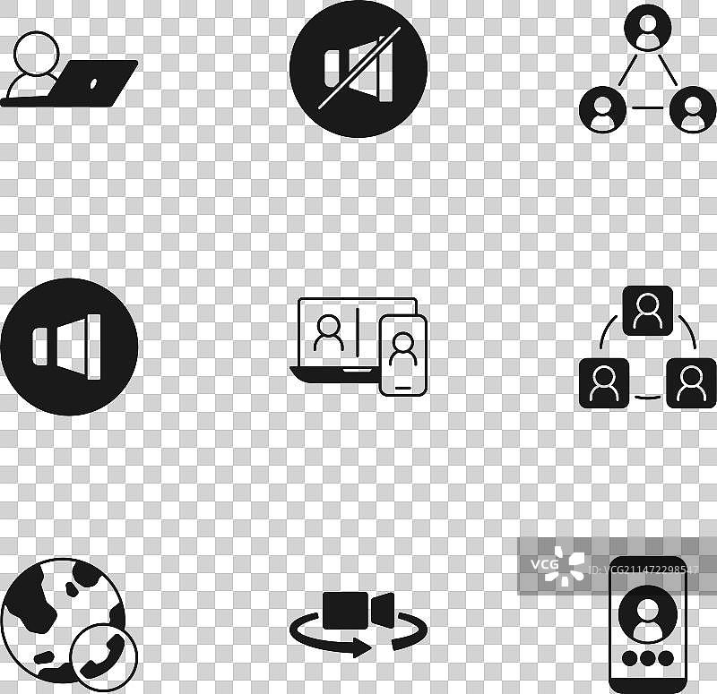 360度全景会议视频聊天图片素材