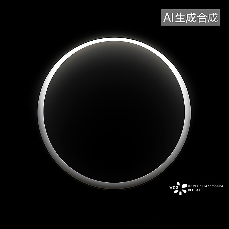 【AI数字艺术】黑色背景下照明设备的低角度视图图片素材