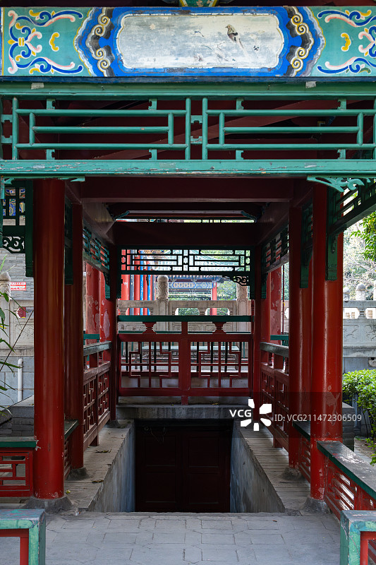 陕西西安万寿八仙宫八仙庵道教观院古建筑图片素材