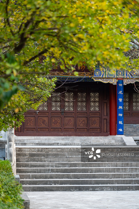 陕西西安万寿八仙宫八仙庵道教观院古建筑图片素材