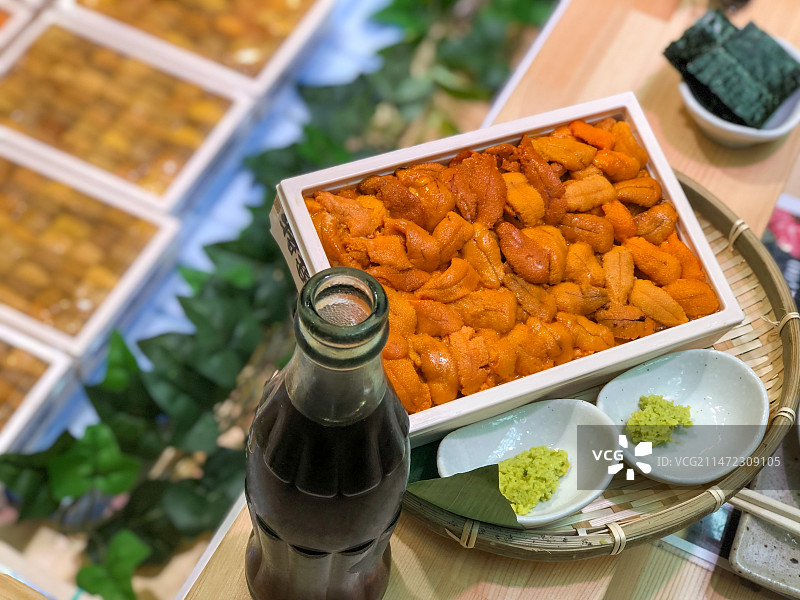 海胆刺身图片素材