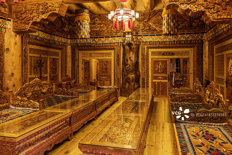 四川甘孜道孚民居图片素材