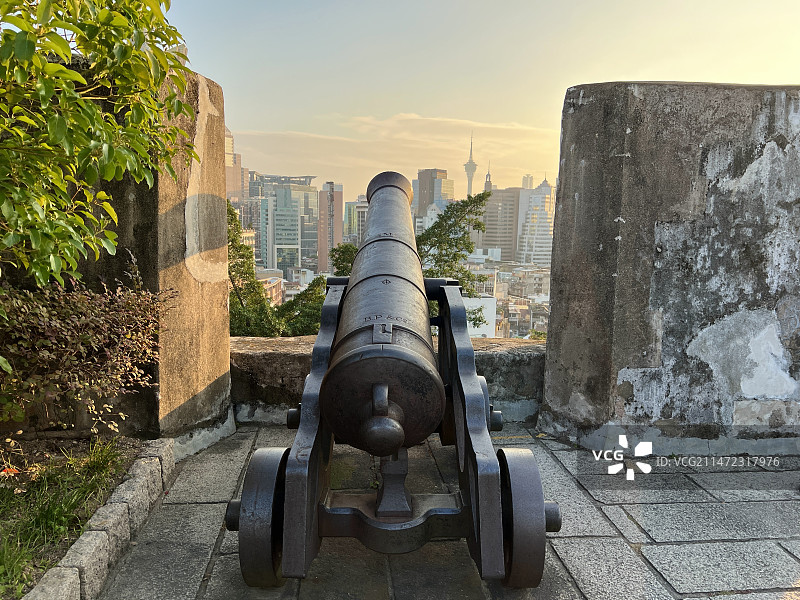 澳门大炮台图片素材