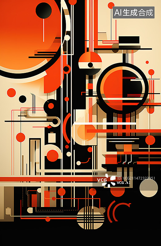 【AI数字艺术】抽象奥运体育项目体操图片素材