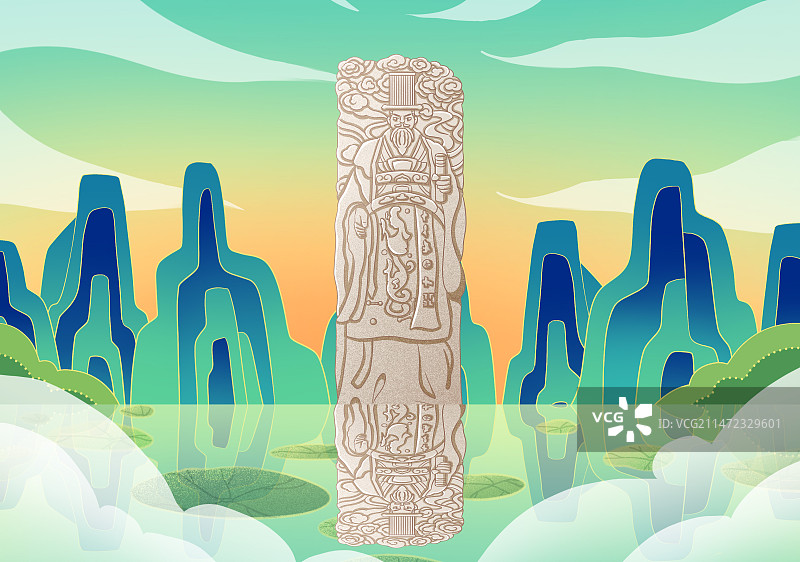 秦始皇雕塑图片素材