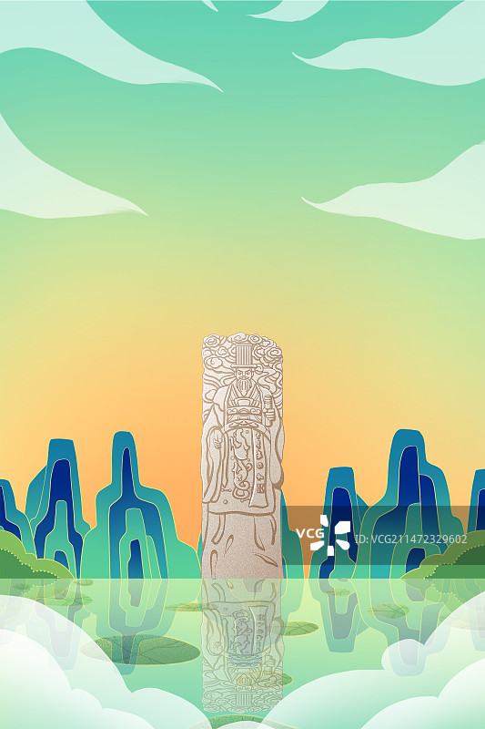 秦始皇雕塑图片素材