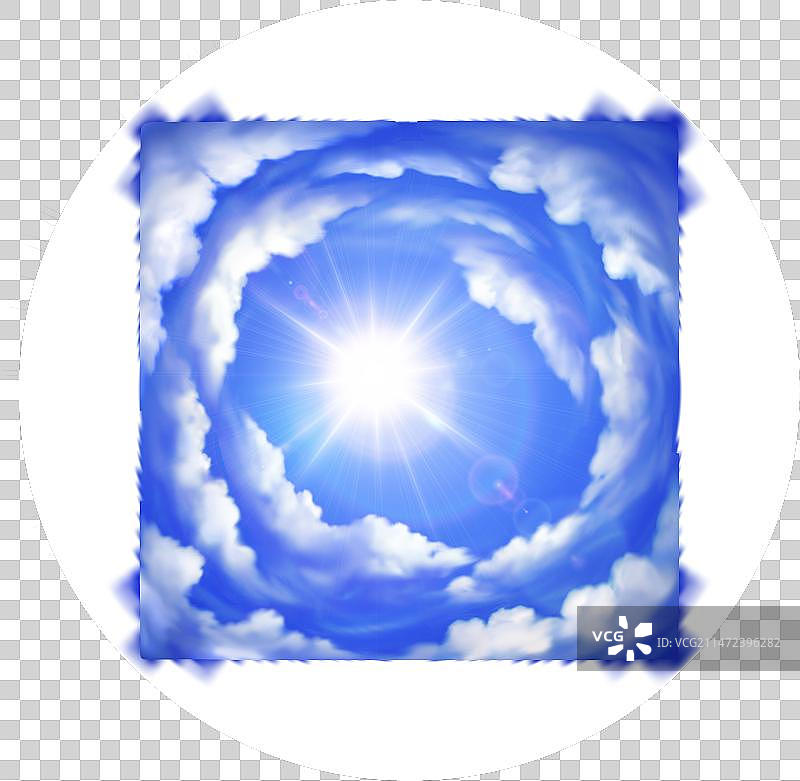 阳光明媚的阴天夏日天空背景图片素材