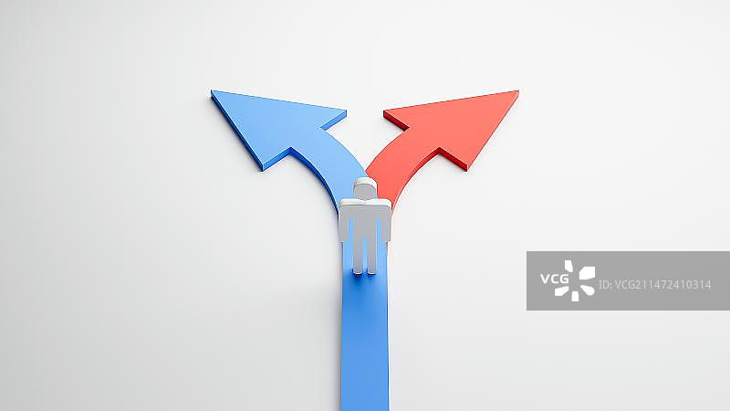 商务人士和箭头符号图片素材