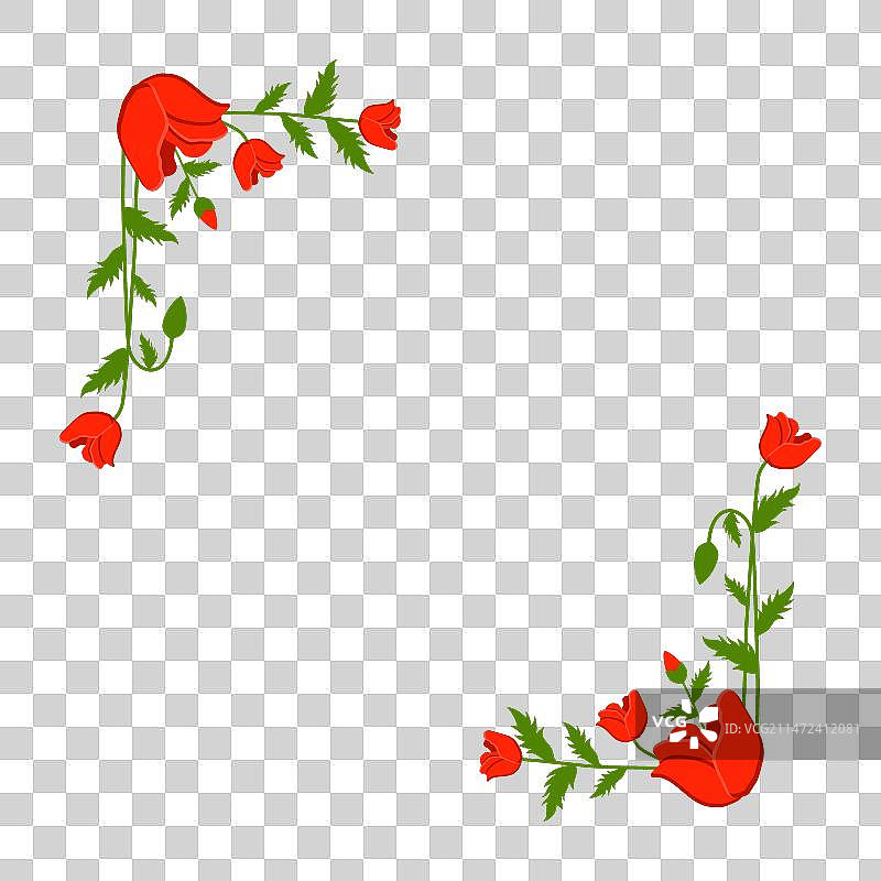 阵亡将士纪念日花朵元素设计图片素材