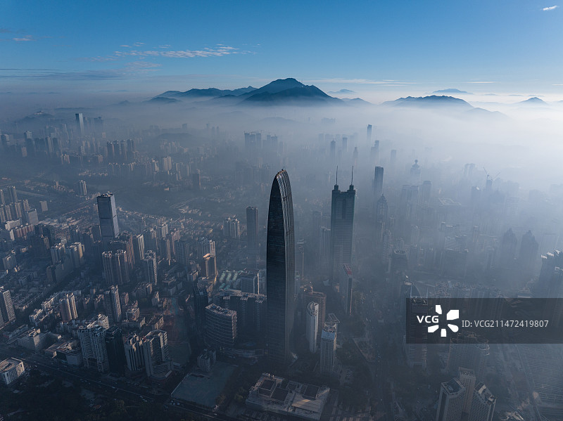 深圳平流雾图片素材
