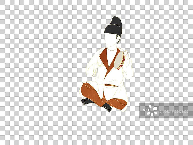 描金乐俑人像图片素材