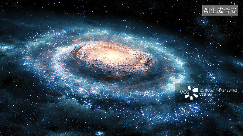 【AI数字艺术】宇宙空间的星系图片素材