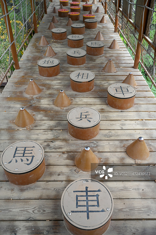 中国开封万岁山大宋武侠城景区建筑图片素材