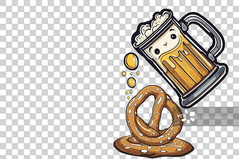 啤酒节节日留白背景图片素材