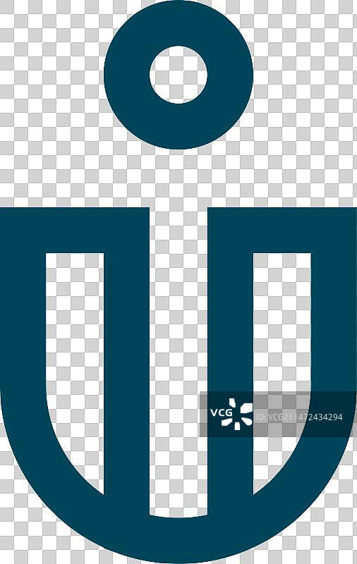 IU UI首字母现代标志设计图片素材