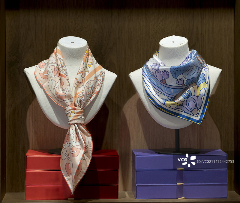 围巾展示图片素材