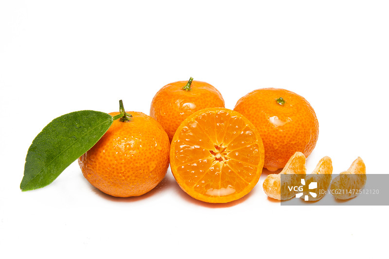 砂糖橘 砂糖桔 沙糖橘 沙糖桔 小桔子 小橘子  小蜜桔 小蜜橘 薄皮蜜橘 无核蜜桔 无籽蜜橘 白底图片素材