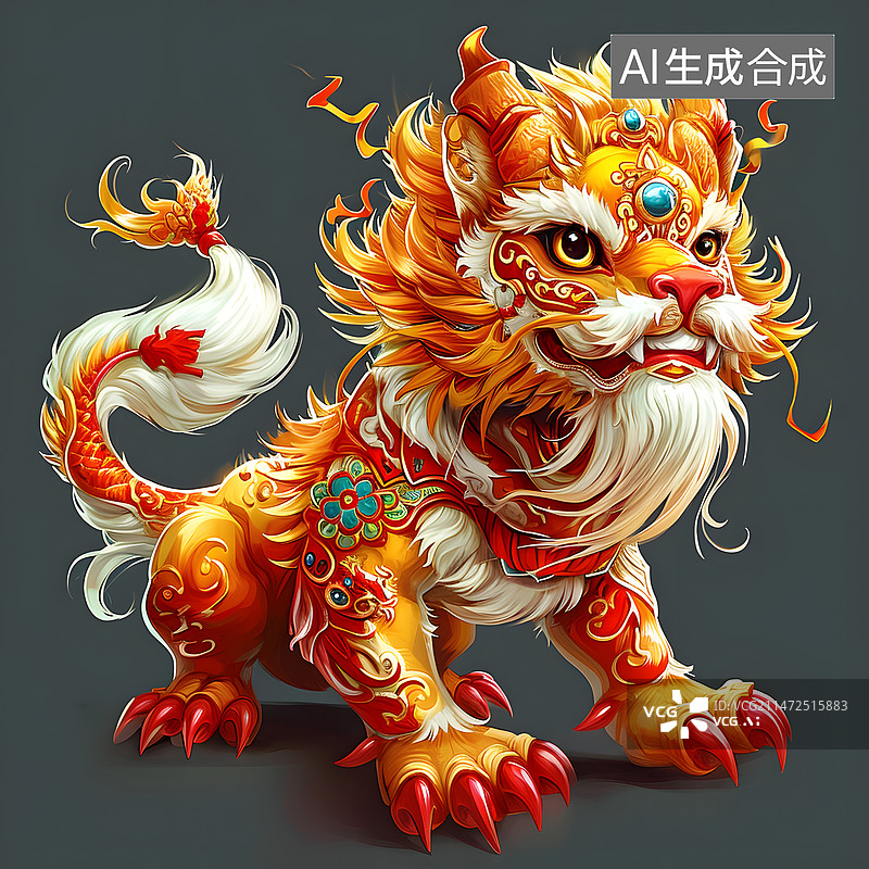 【AI数字艺术】山海经神兽图片素材