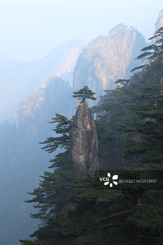 安徽黄山妙笔生花景点图片素材