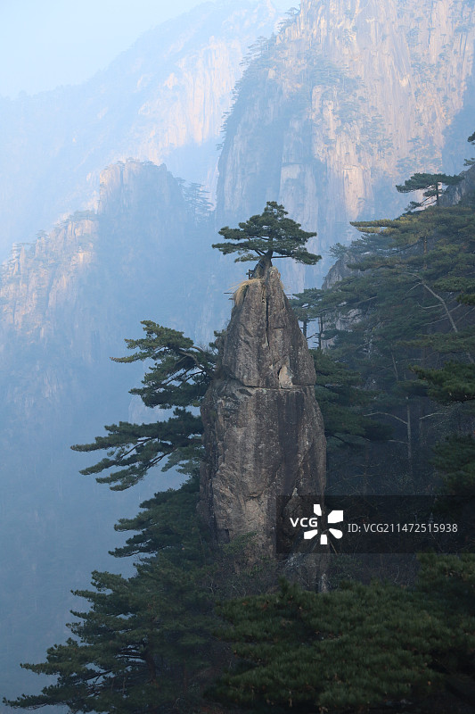 安徽黄山妙笔生花景点图片素材