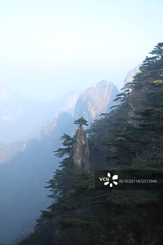 安徽黄山妙笔生花景点图片素材