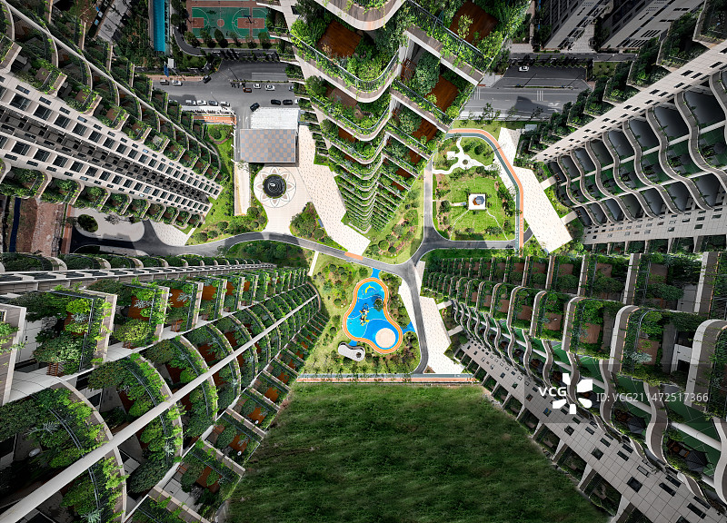 第四代住房未来社区图片素材