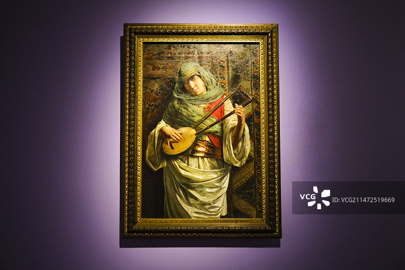 广东省深圳市南山博物馆对望与凝视 ——东京富士美术馆珍藏西方人物画展精品油画图片素材