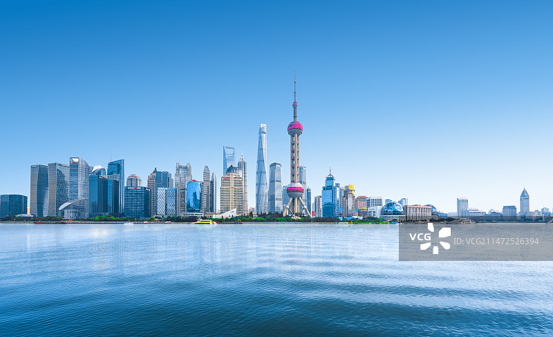 上海城市天际线图片素材