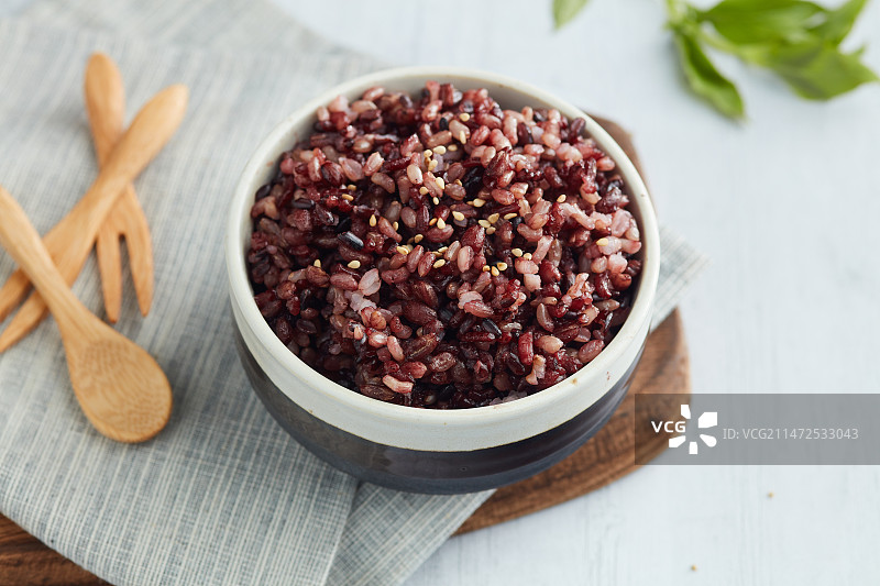 轻食紫米饭图片素材