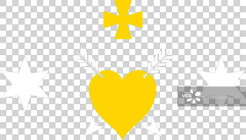 波尔塔瓦区旗帜图片素材