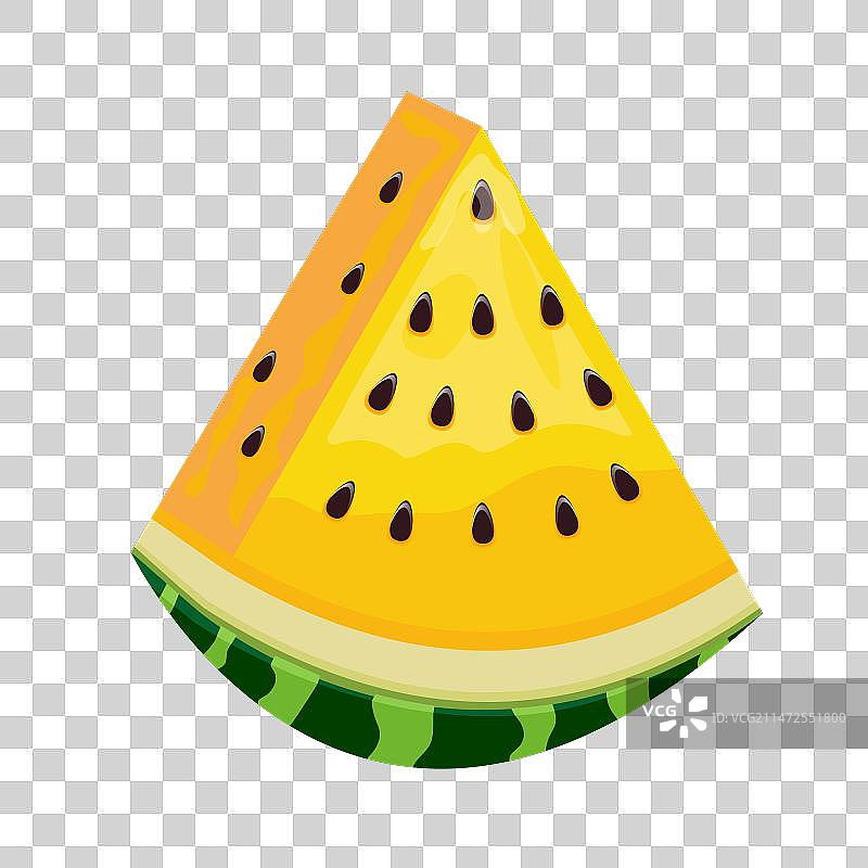 农贸市场菜单上的黄色西瓜片图片素材