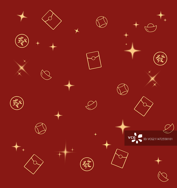 新年春节发财背景图图片素材