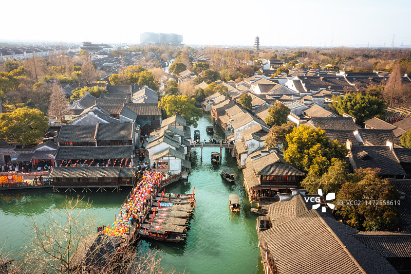 新年嘉兴乌镇 古镇 江南水乡 小桥流水图片素材
