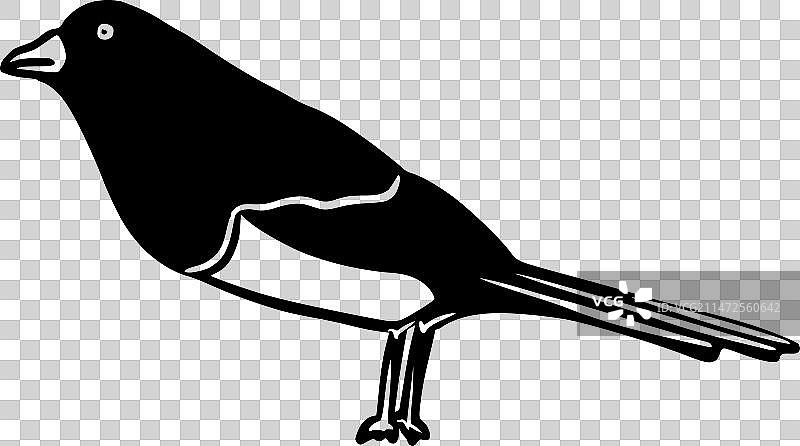 手绘剪影图案图片素材