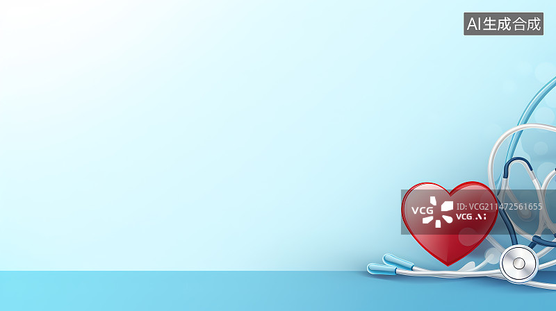 【AI数字艺术】医疗保健背景心脏病图片素材