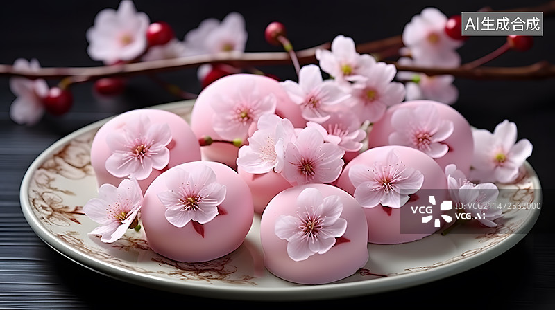 【AI数字艺术】美食甜点糕点图片素材