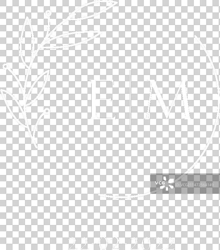 字母EM婚礼字母组合标志设计理念图片素材