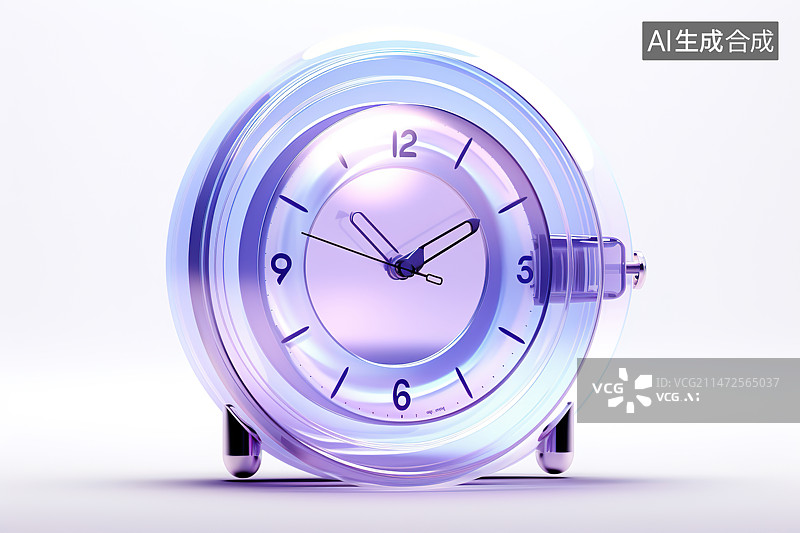 【AI数字艺术】3D闹钟图标图片素材