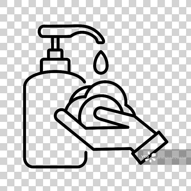 手部清洁液体皂图标图片素材