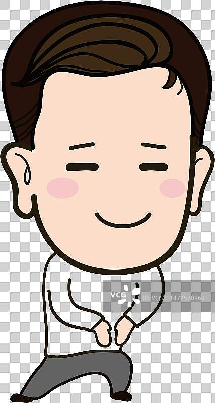 漫画人物设计元素发射爱心慈善事业图片素材