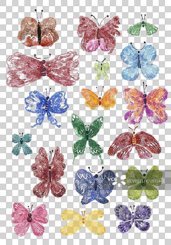 昆虫插图免抠图片素材