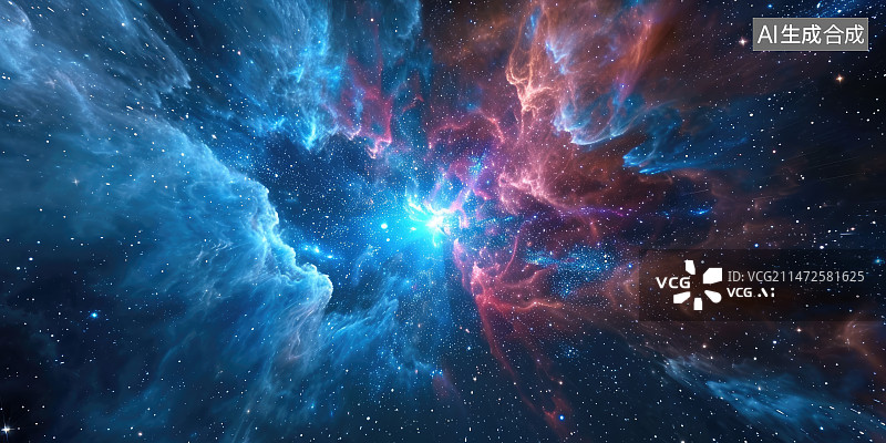 【AI数字艺术】宇宙中的星云图片素材