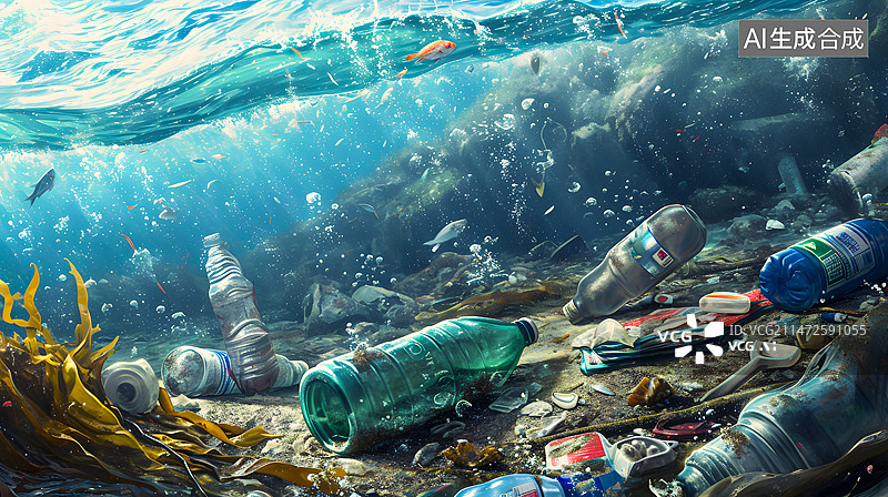 【AI数字艺术】环保概念主题海洋生态环境图片素材