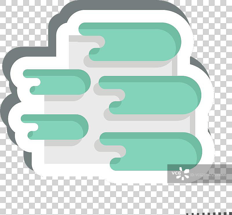 土耳其棉花堡主题简约贴纸图片素材