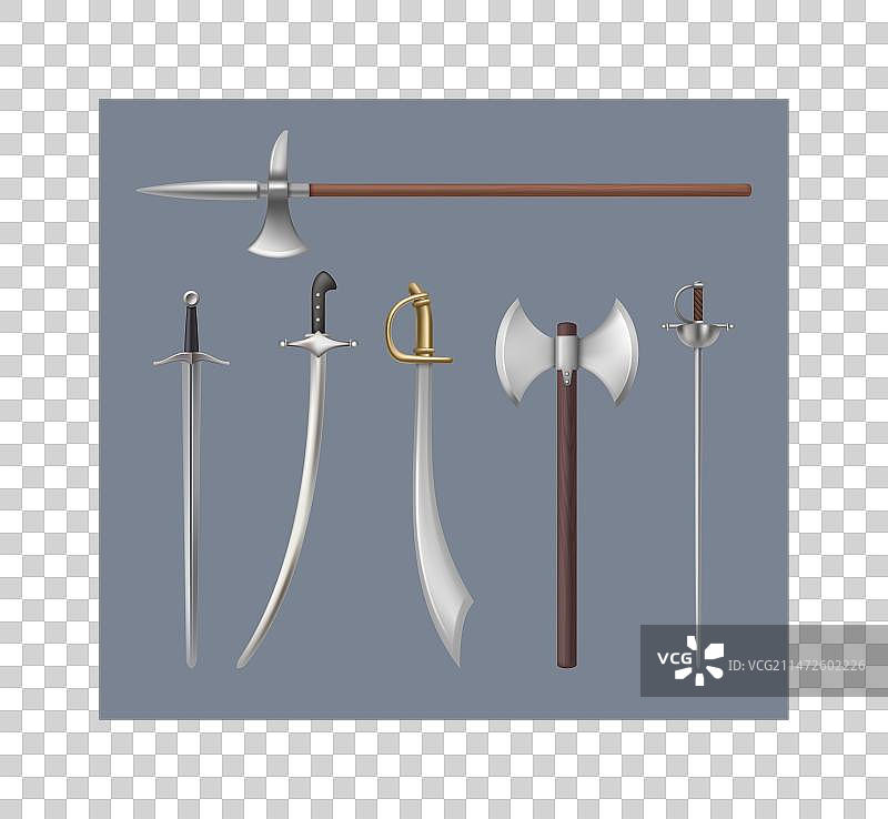 中世纪武器刀剑图片素材