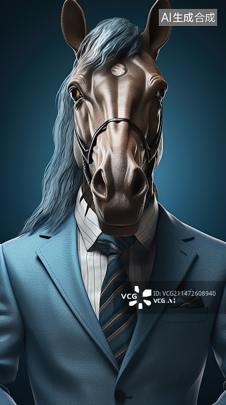 【AI数字艺术】戴面具的商务女士图片素材