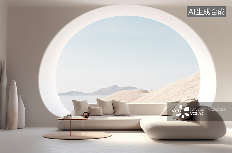 【AI数字艺术】室内空间建筑结构图片素材