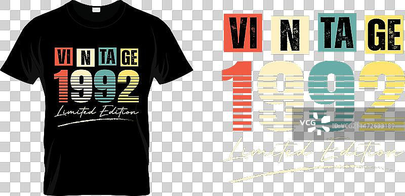 1992复古限量版生日快乐图片素材