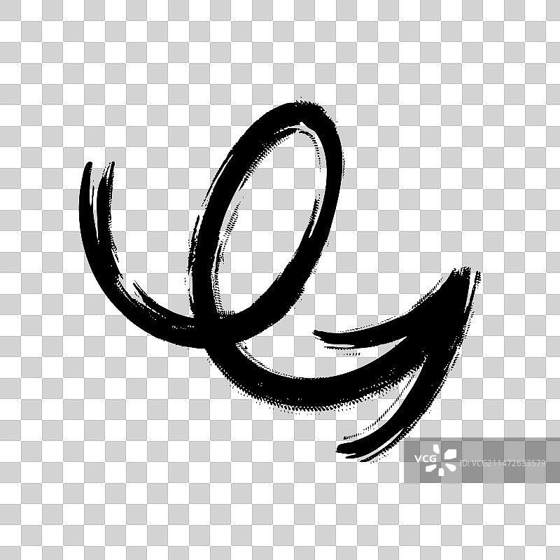 复古风箭头笔刷带标记的箭头图片素材